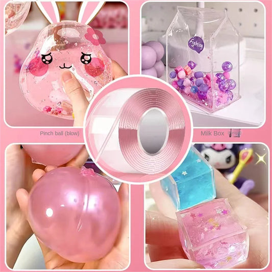 Blowing Bubble Sticky Traceless Tape Toy 3 Mtr