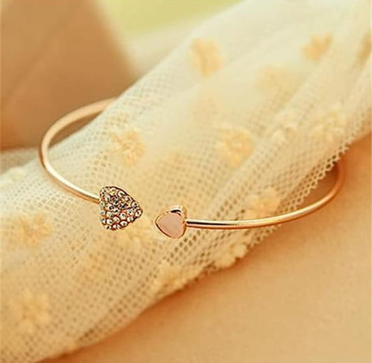 Double Hand love Bracelet Color Rose Gold (Pack of 2)
