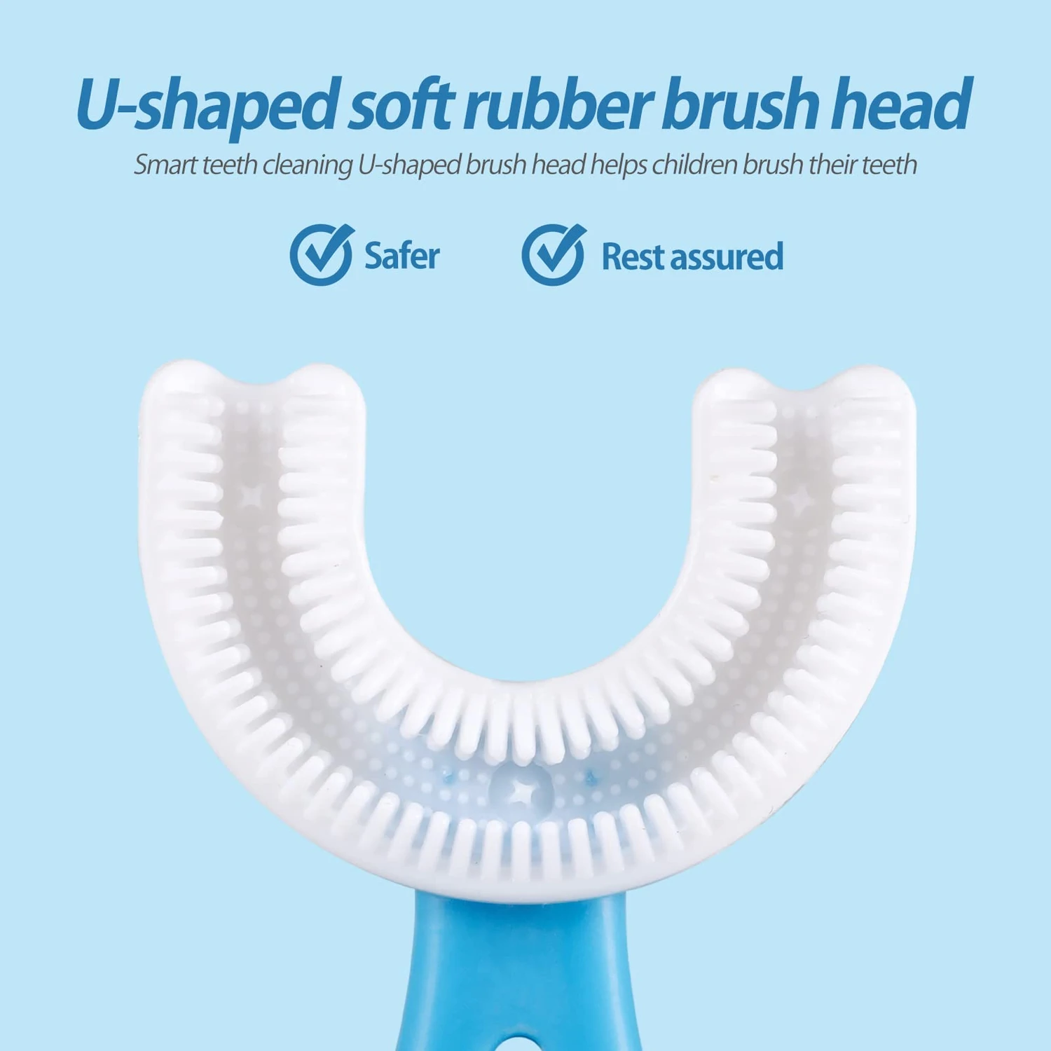 360 Degree U-Shaped Baby Toothbrush (pack of 2 )