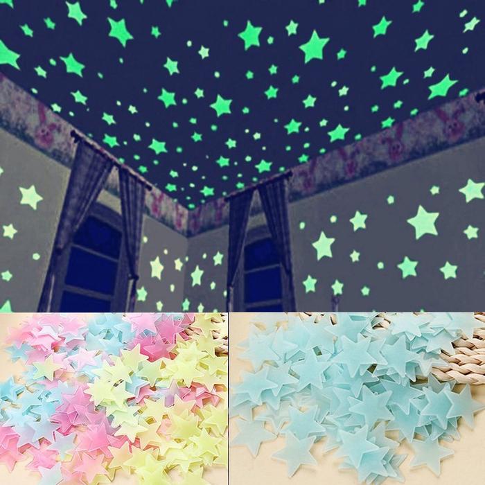 100Pcs Self Adhesive Decorative Stars Regular