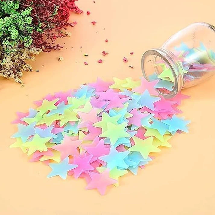 100Pcs Self Adhesive Decorative Stars Regular