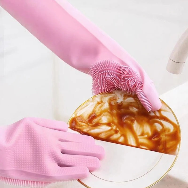 Magic Silicone Dish Washing Gloves