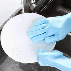 Magic Silicone Dish Washing Gloves