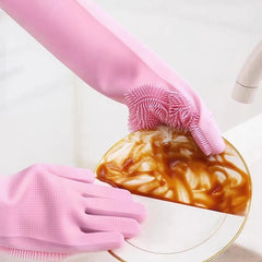Magic Silicone Dish Washing Gloves